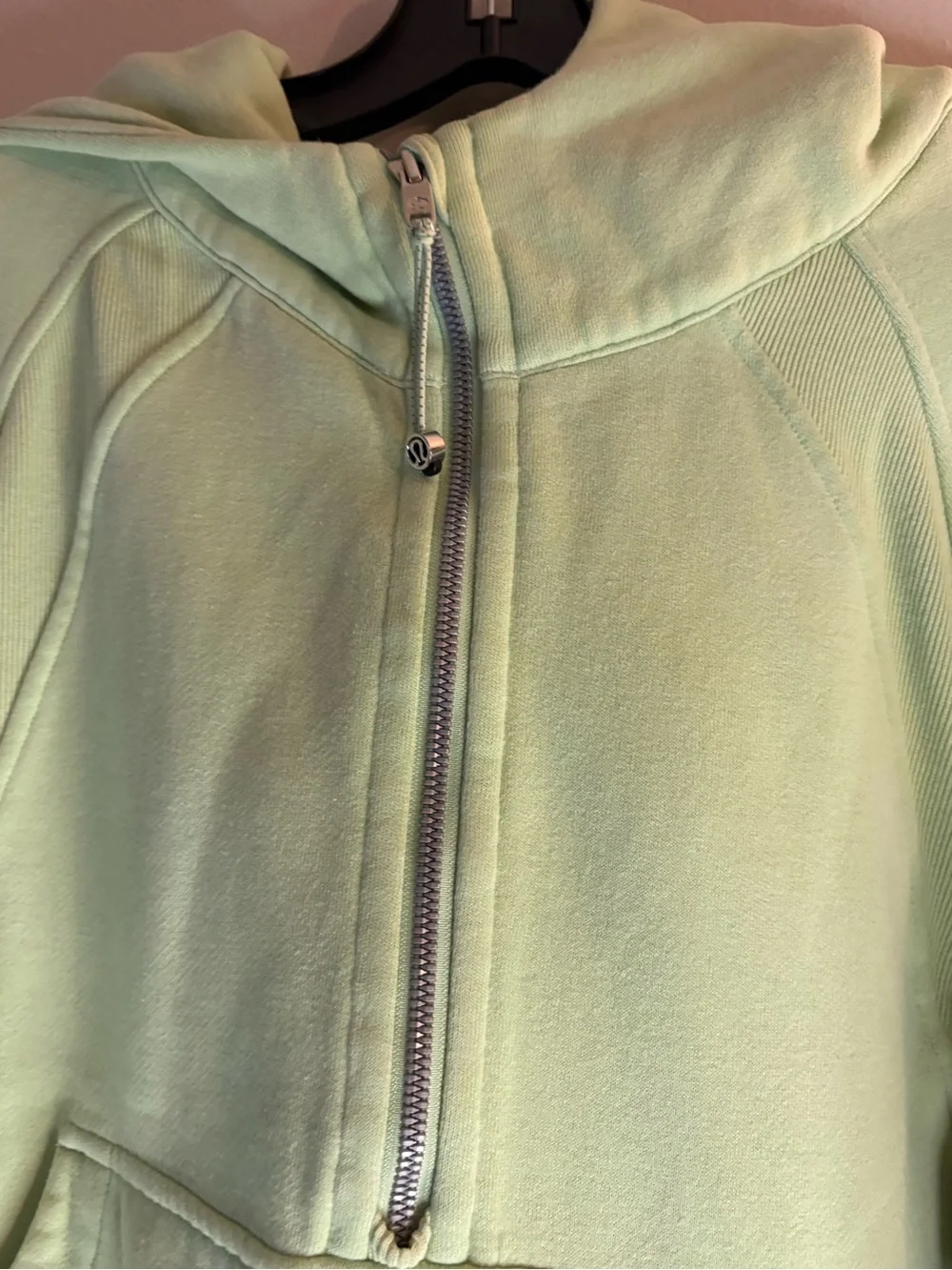 lululemon  Scuba  Oversized half zip sage green Sweatshirt.